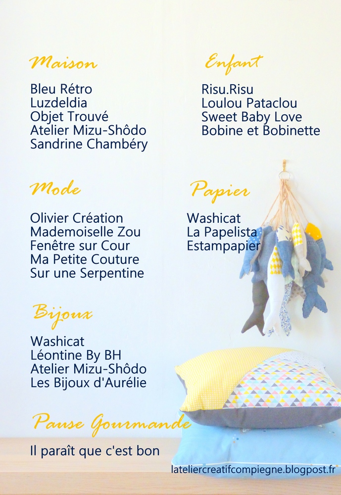 Vente de l'atelier Créatif