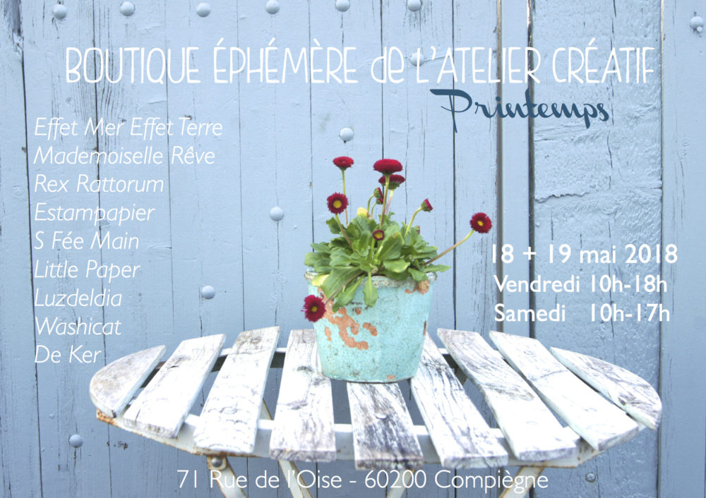 C'est le printemps dans la boutique éphémère de l'Atelier Créatif!