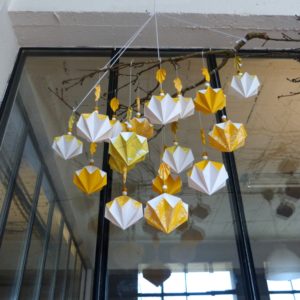 Suspension de diamants jaunes VENDUE