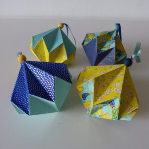 Diamants de Noël turquoise et jaune